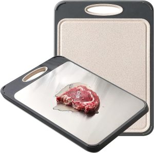 GUANCI Cutting Board Double Sided Large Size 16”×11”