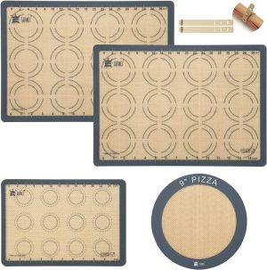 GUANCI Grade Food Baking mats Non-Stick Reusable Pizza Bakeware Mat